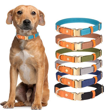 First Layer Genuine Cowhide Leather Pet Collar