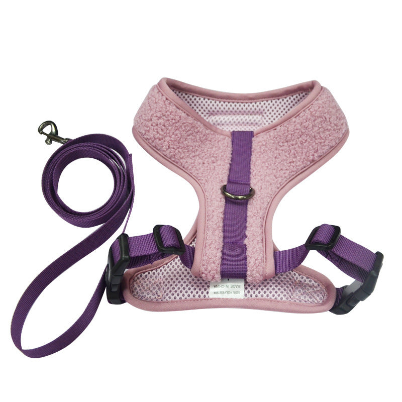 Dog Chest Strap Leash with Double Buckle