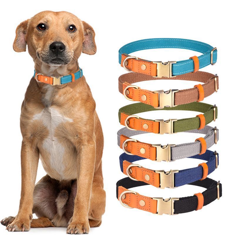 First Layer Genuine Cowhide Leather Pet Collar
